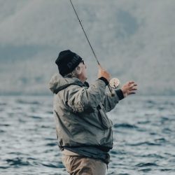 old man fishing